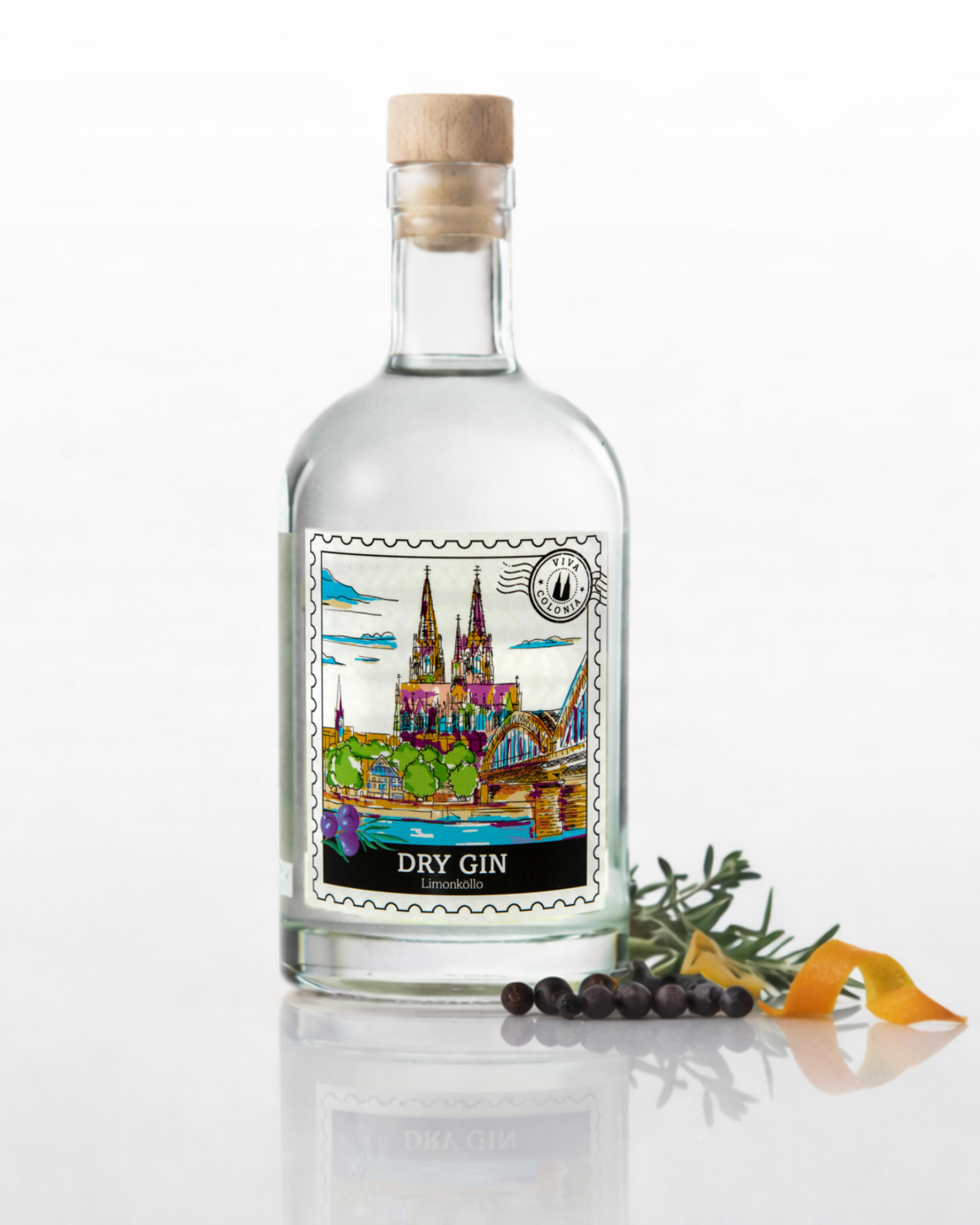 Limonköllo Dry Gin - Premium Kölner Gin 43% i.Vol 500ml